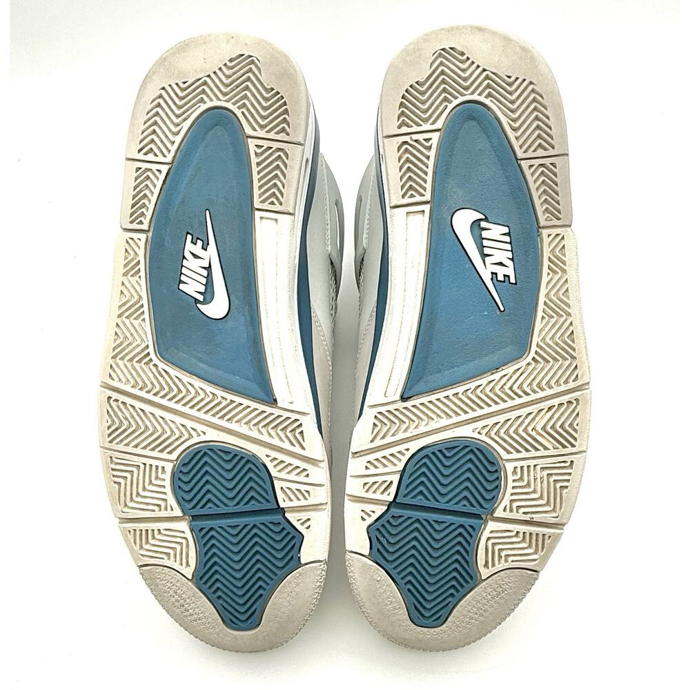 Air Jordan 4 Retro 2024 Military Blue And White Preowned Good Condition - Picture 8 of 10